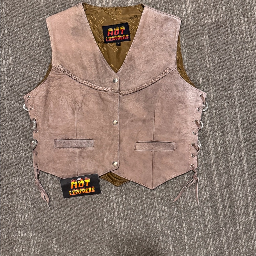 Women's Leather Vest